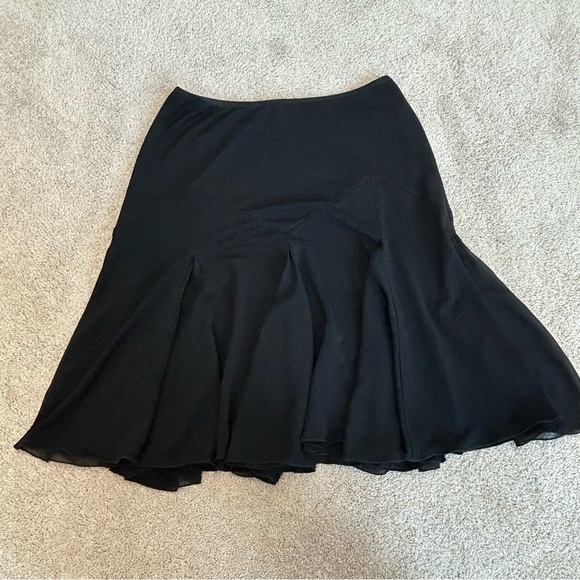 JOSEPH Ribkoff black A-line handkerchief skirt Sz 8 - Picture 5 of 10